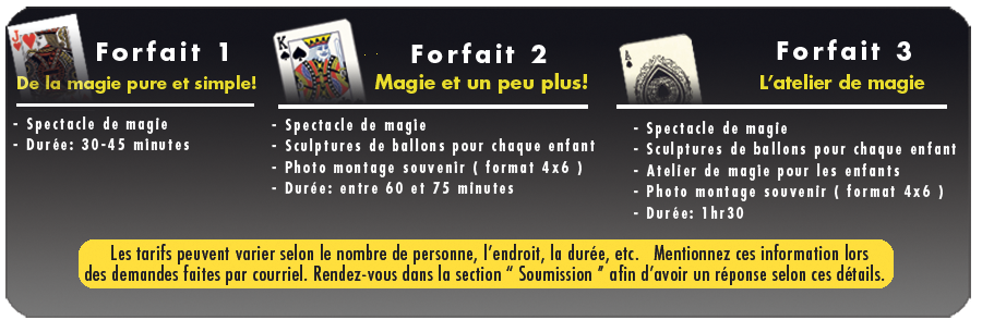 services de magie